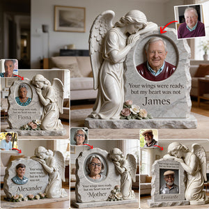 Your Wings Were Ready - Personalized Memorial Custom Shaped Acrylic Plaque
