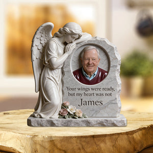 Your Wings Were Ready - Personalized Memorial Custom Shaped Acrylic Plaque