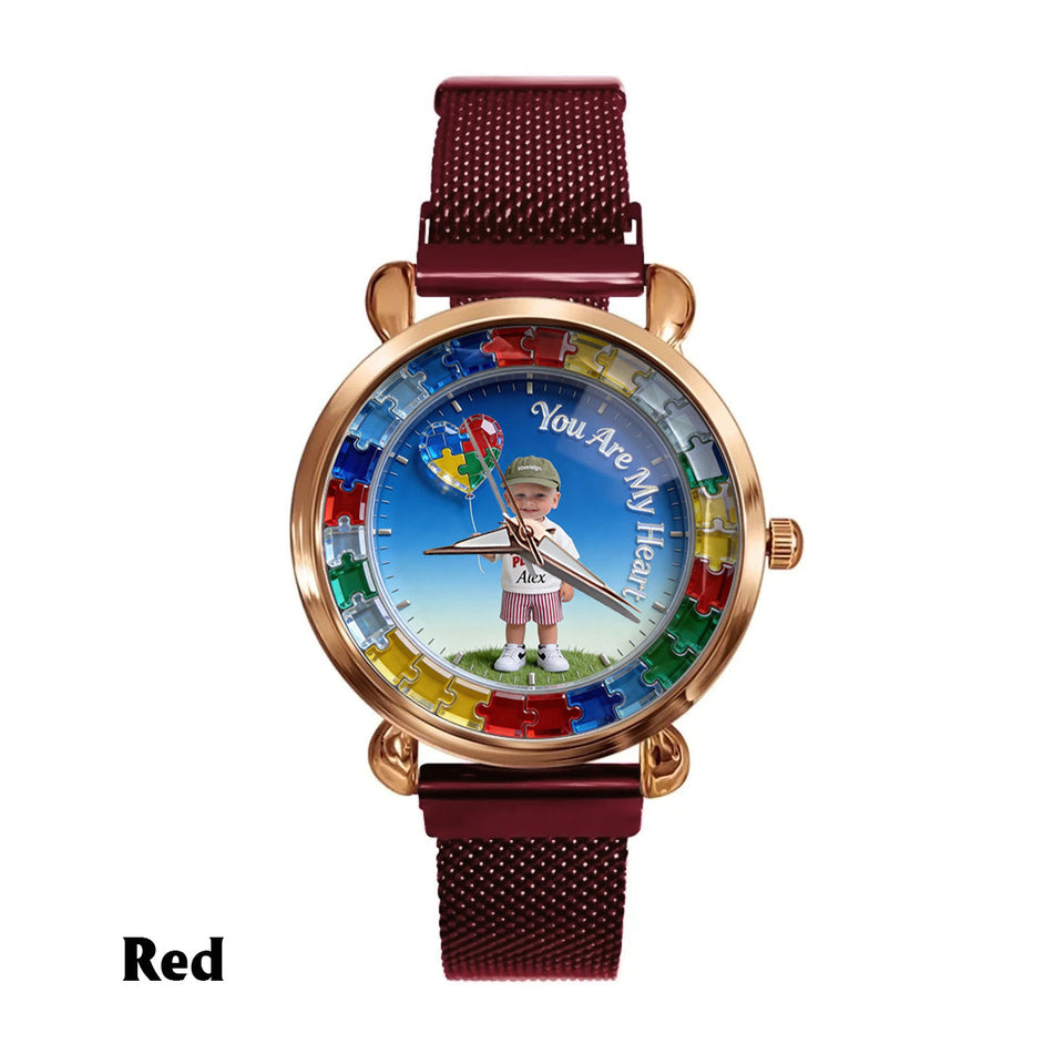 You Are My Heart - Personalized Autism Awareness Women Hand Watch