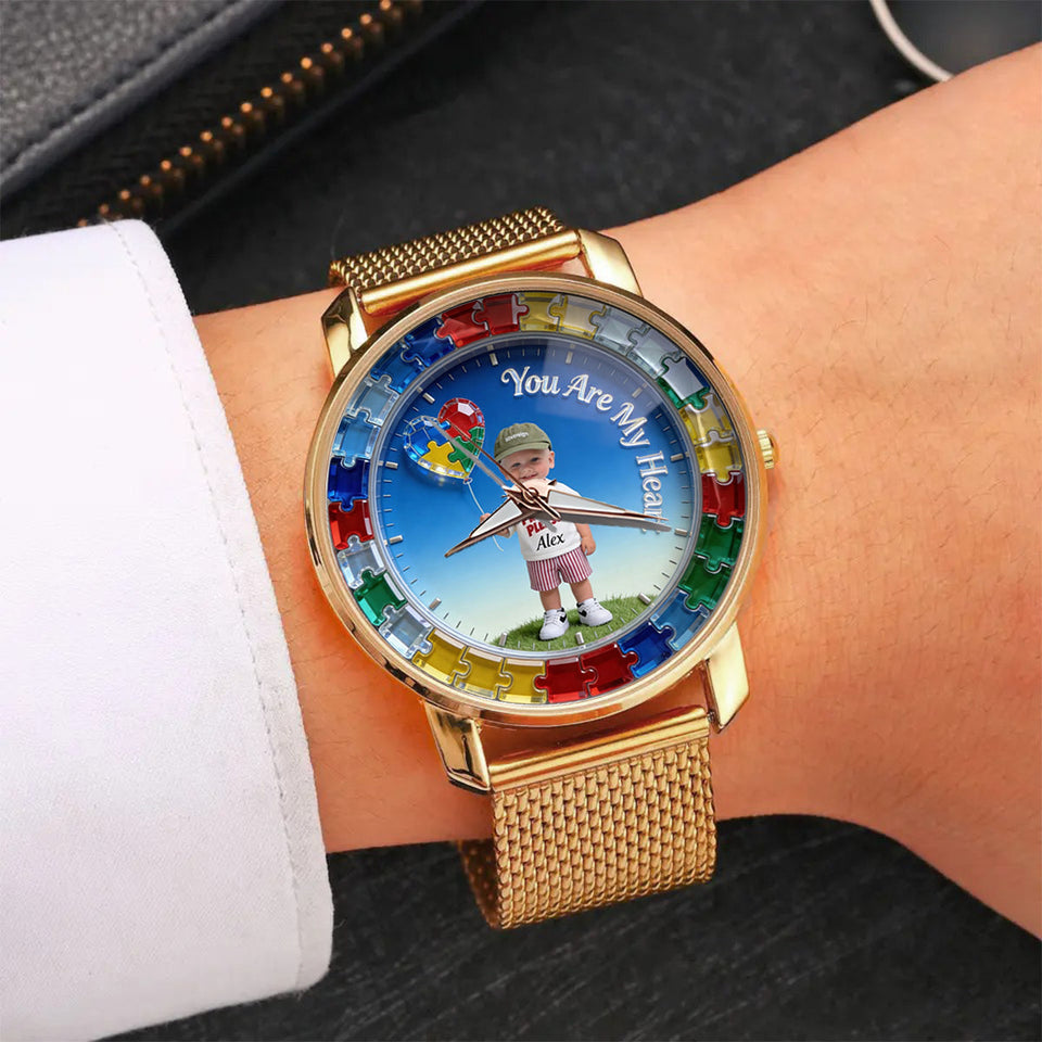You Are My Heart - Personalized Autism Awareness Women Hand Watch