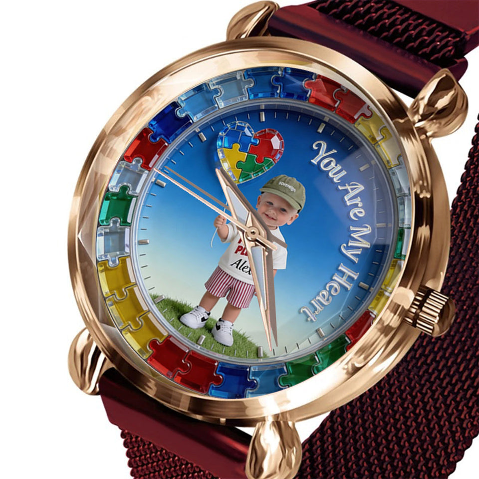 You Are My Heart - Personalized Autism Awareness Women Hand Watch