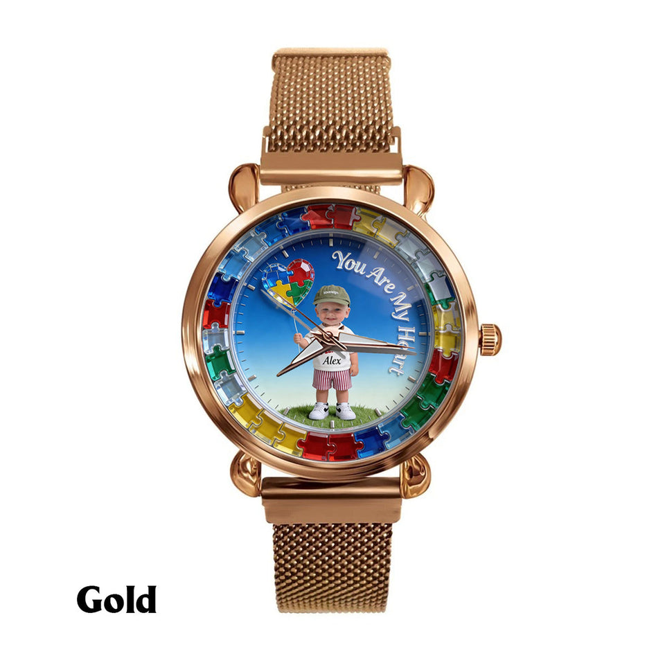 You Are My Heart - Personalized Autism Awareness Women Hand Watch