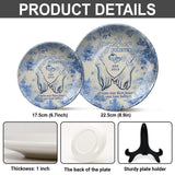 Together Forever - Personalized Couple Ceramic Round Plate
