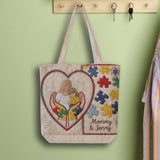 Autism Mom - Personalized Autism Awareness Quilted Tote Bag