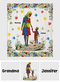 You'll Never Walk Alone - Personalized Autism Awareness Blanket