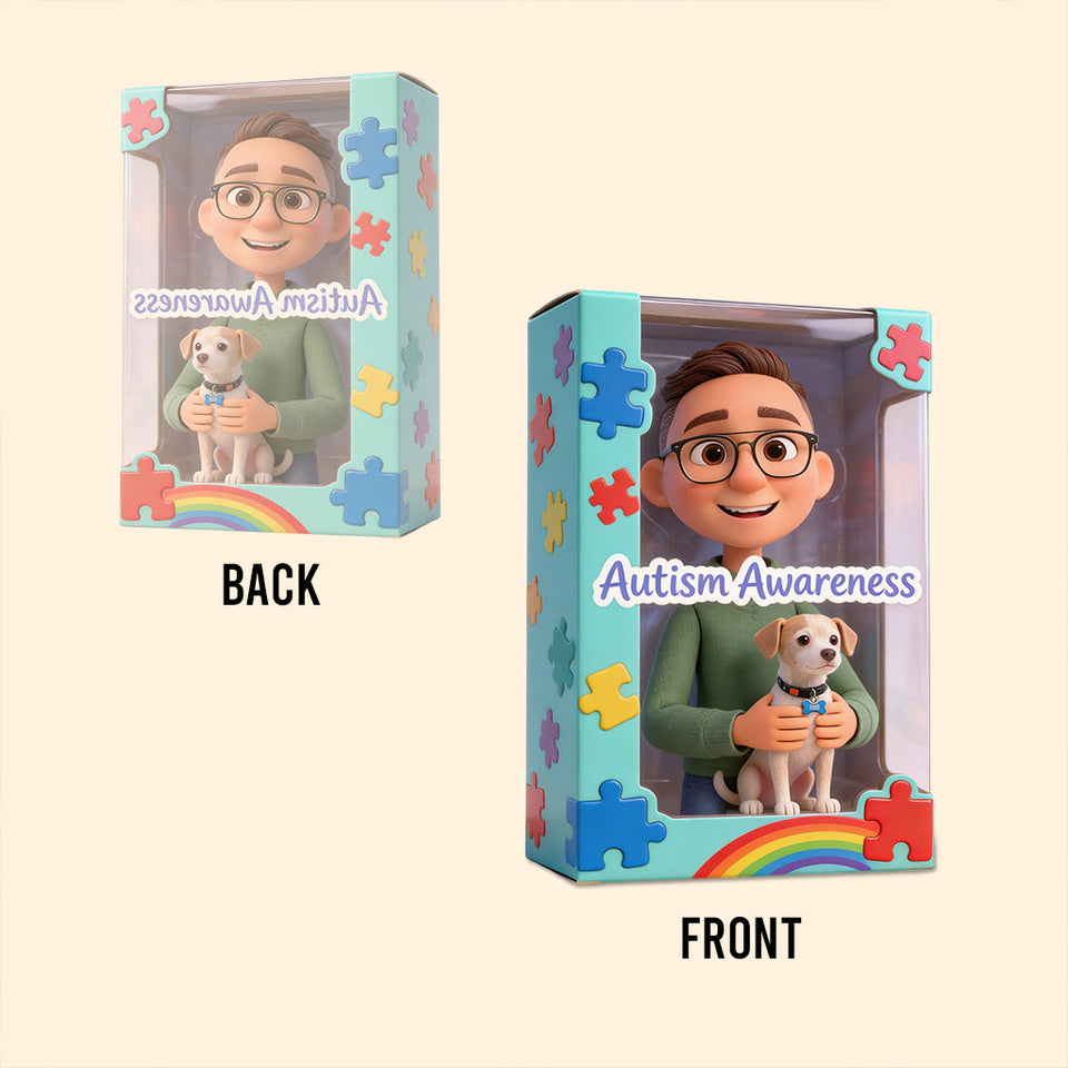 Sensibilisation à l'autisme - Plaque acrylique personnalisée de forme spéciale