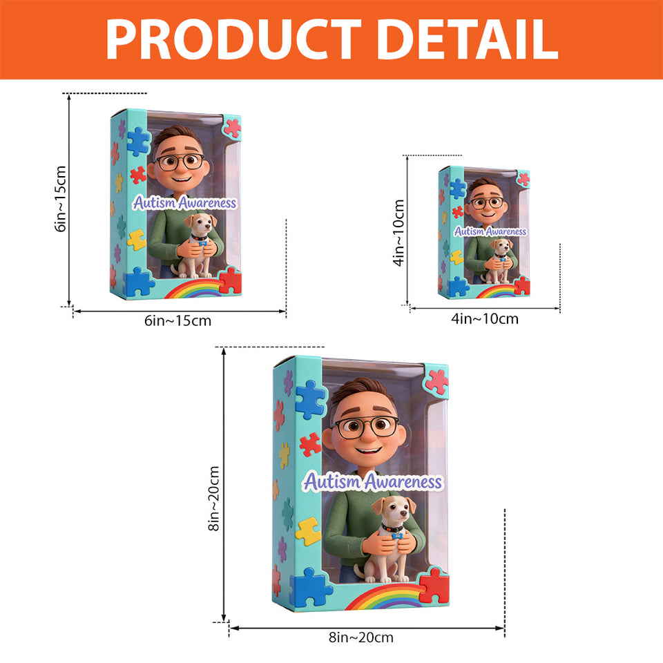 Sensibilisation à l'autisme - Plaque acrylique personnalisée de forme spéciale