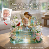 In Loving Memory, Memorial Gift - Personalized Memorial Custom Shaped Acrylic Plaque