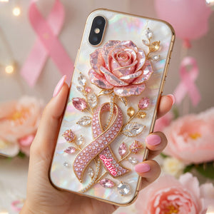 Faith Hope Love - Personalized Breast Cancer Awareness Full Print Phone Case