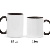 Pink Is My Signature Color - Personalized Breast Cancer Awareness Accent Mug