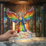 Light This Up And Know I'm Here - Personalized Memorial Candle Holder Sign