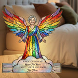 Light This Up And Know I'm Here - Personalized Memorial Candle Holder Sign