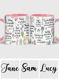 Bible Verse Floral - Personalized Christian Accent Mug