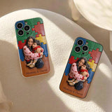 Autism Mom - Personalized Autism Awareness 3D Embossed Leather Phone Case