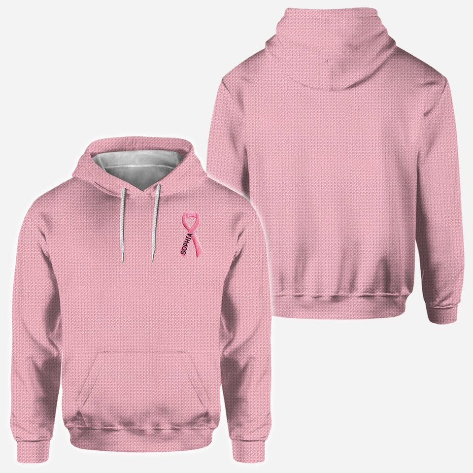 Pink Ribbon - Personalized Breast Cancer Awareness All Over Shirt