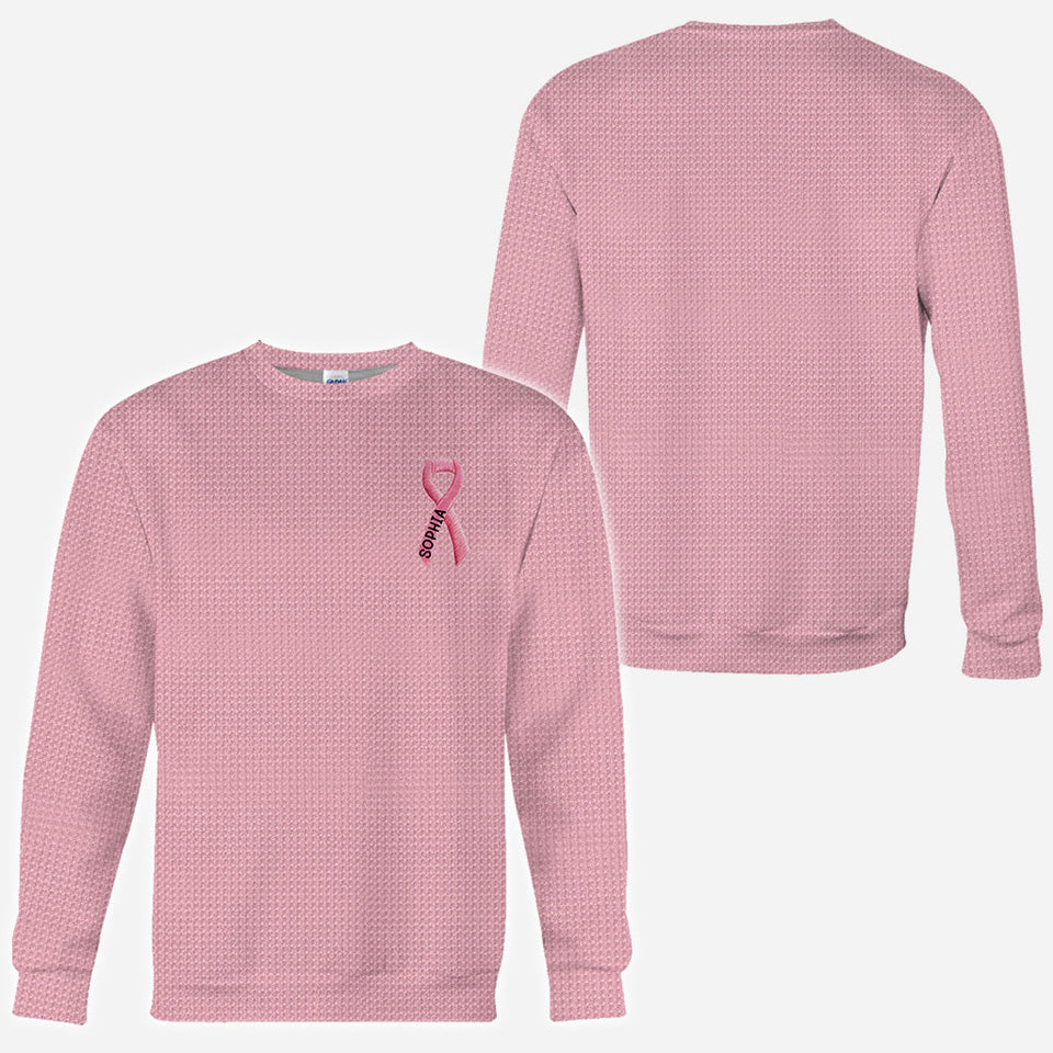 Pink Ribbon - Personalized Breast Cancer Awareness All Over Shirt