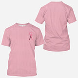 Pink Ribbon - Personalized Breast Cancer Awareness All Over Shirt