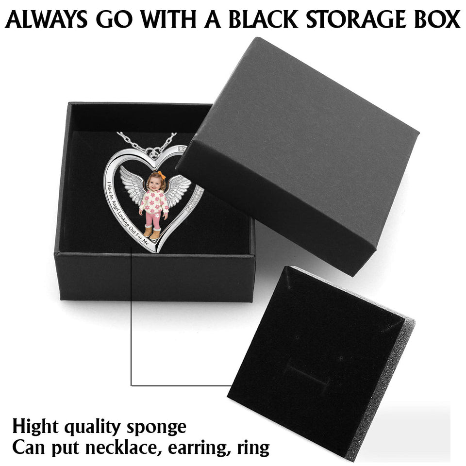 Custom Any Photo - Personalized Memorial Shaped Metal Pendant Necklace