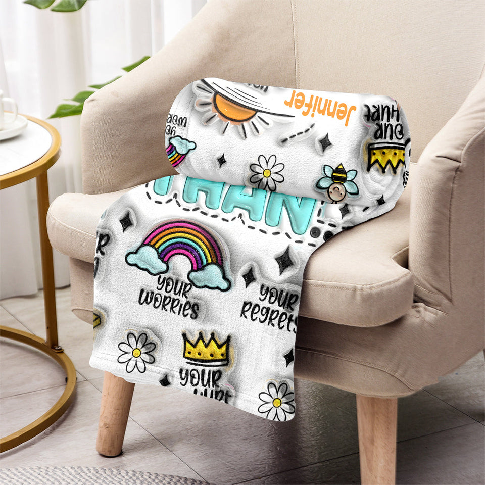 God Is So Much Bigger - Personalized Christian Blanket