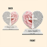 Missing You Always - The Day God Took You Home - Personalized Memorial Custom Shaped Acrylic Plaque