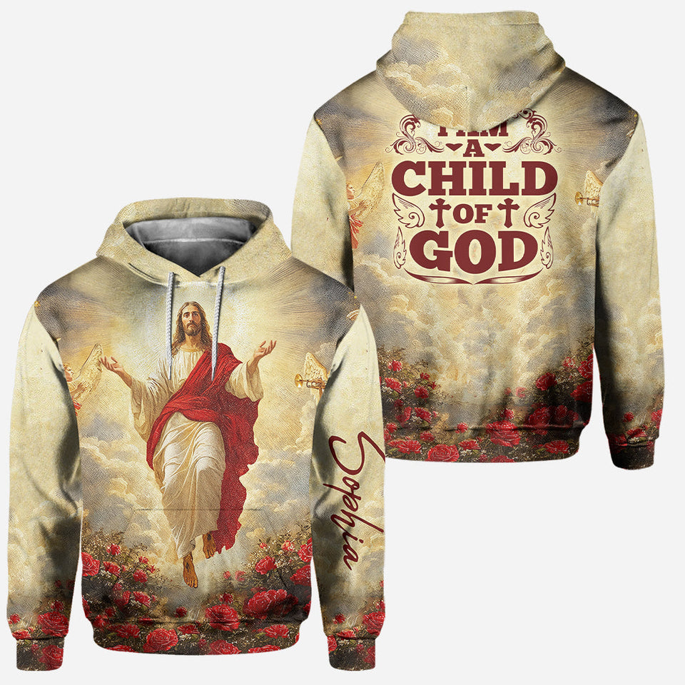 Je suis enfant de Dieu - Sweat à capuche et legging chrétiens personnalisés