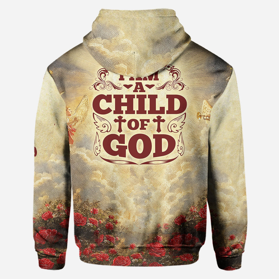 Je suis enfant de Dieu - Sweat à capuche et legging chrétiens personnalisés