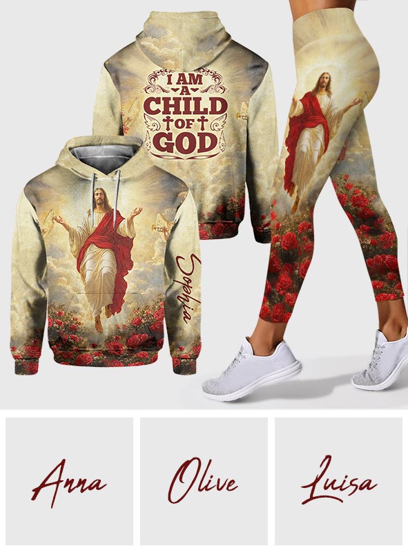 Je suis enfant de Dieu - Sweat à capuche et legging chrétiens personnalisés