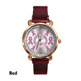 Faith Hope Love - Personalized Breast Cancer Awareness Women Hand Watch