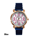Faith Hope Love - Personalized Breast Cancer Awareness Women Hand Watch