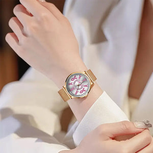 Faith Hope Love - Personalized Breast Cancer Awareness Women Hand Watch
