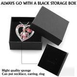 Any Photo Pink Ribbon Survivor - Personalized Breast Cancer Awareness Shaped Metal Pendant Necklace