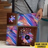 Accepter, comprendre, aimer - Sac fourre-tout personnalisé pour la sensibilisation à l'autisme