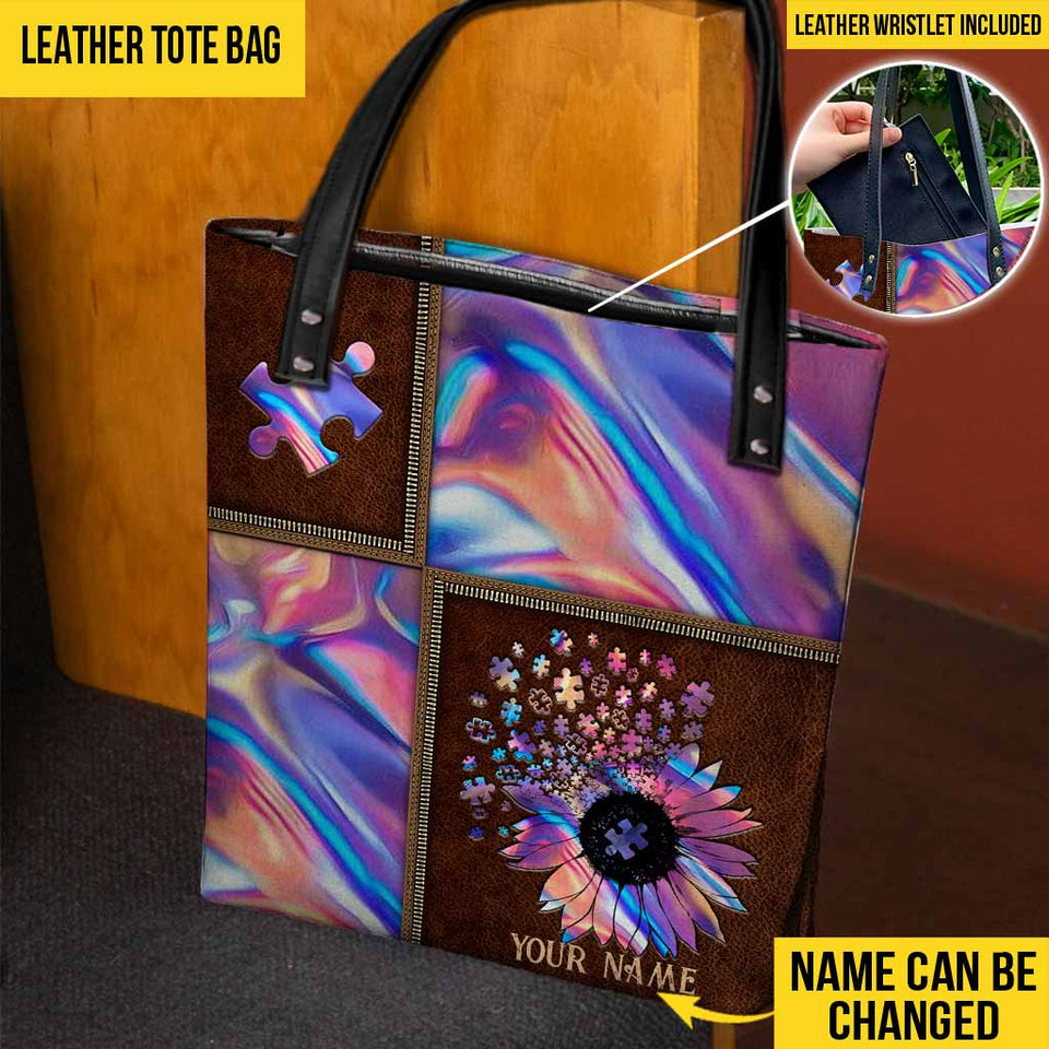 Accepter, comprendre, aimer - Sac fourre-tout personnalisé pour la sensibilisation à l'autisme