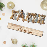 Sainte Famille - Décoration chrétienne personnalisée à un niveau, grand format, autoportante