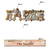 Sainte Famille - Décoration chrétienne personnalisée à un niveau, grand format, autoportante