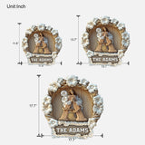 God Bless This Home And All Who Enter - Personalized Christian Custom Shaped Wood Sign
