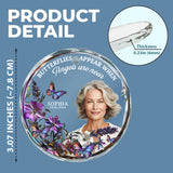 Je suis toujours avec toi - Ornement commémoratif personnalisé en verre rond