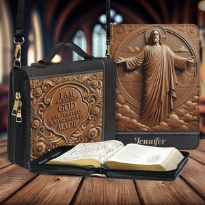 Je suis un enfant de Dieu - Étui à Bible chrétien personnalisé en cuir