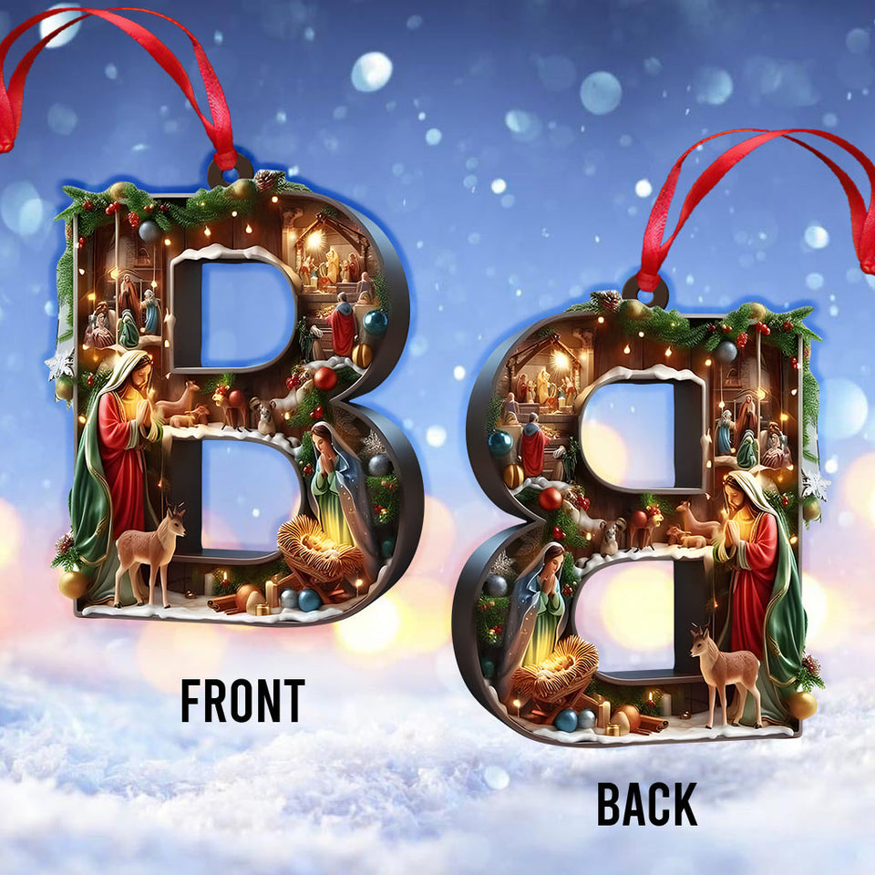 Alphabet sacré - Ornement chrétien personnalisé