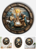 Horloge murale chrétienne - L'heure de la Nativité