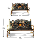 Ta lumière brillera toujours dans nos cœurs - Banc commémoratif en bois personnalisé
