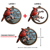 Je suis toujours avec toi - Ornement commémoratif personnalisé en bois à 2 niveaux