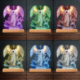 Avec Dieu, tout est possible - Socle lumineux personnalisé à motif chrétien