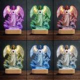 Avec Dieu, tout est possible - Socle lumineux personnalisé à motif chrétien