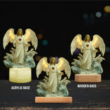 Avec Dieu, tout est possible - Socle lumineux personnalisé à motif chrétien