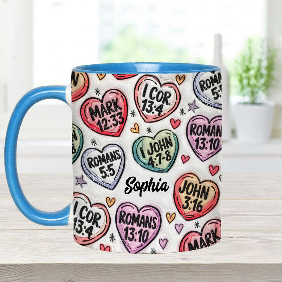 Faith Hope Love - Personalized Christian Accent Mug