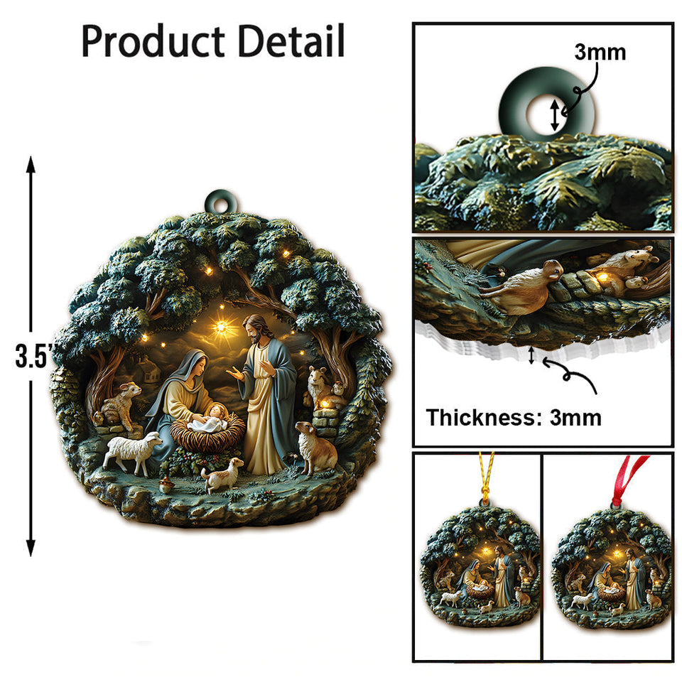 Sainte Famille - Ornement chrétien personnalisé