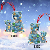 Maman Ours - Ornement de sensibilisation à l'autisme