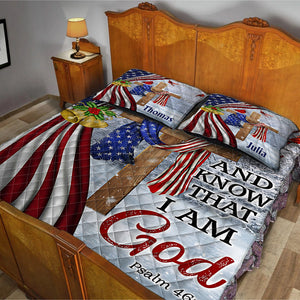 Be Still - Personalized Christian Quilt Set