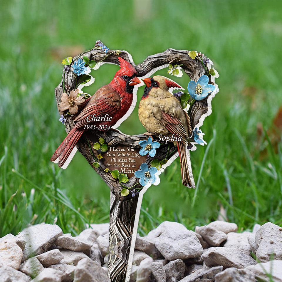 Je t'ai aimé toute ta vie - Plaque commémorative personnalisée en acrylique